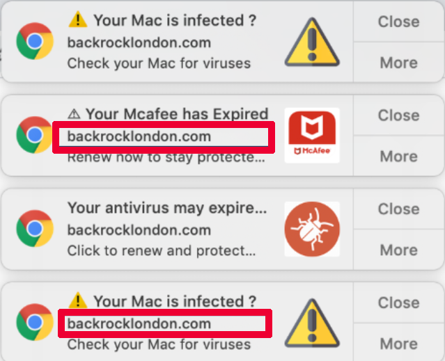 stop advanced mac cleaner pop ups